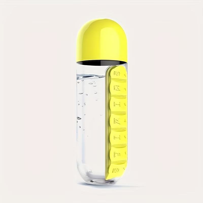 Roami DoseBottle™ Water Bottle + Weekly Pill Organiser