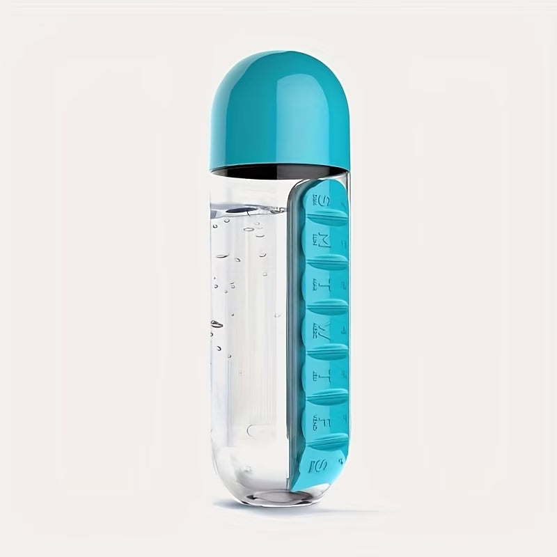 Roami DoseBottle™ Water Bottle + Weekly Pill Organiser