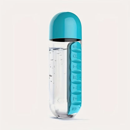 Roami DoseBottle™ Water Bottle + Weekly Pill Organiser