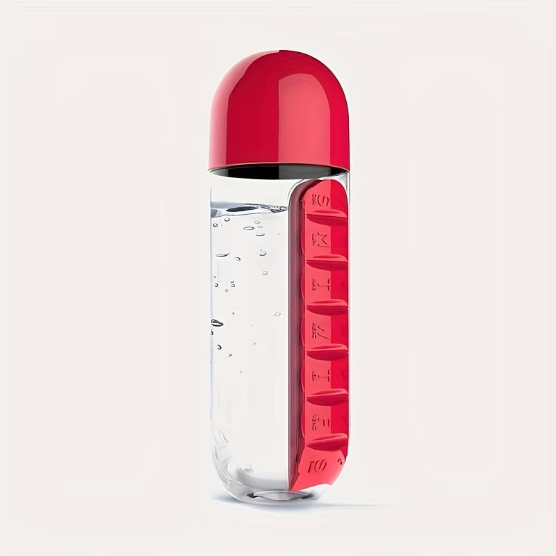 Roami DoseBottle™ Water Bottle + Weekly Pill Organiser